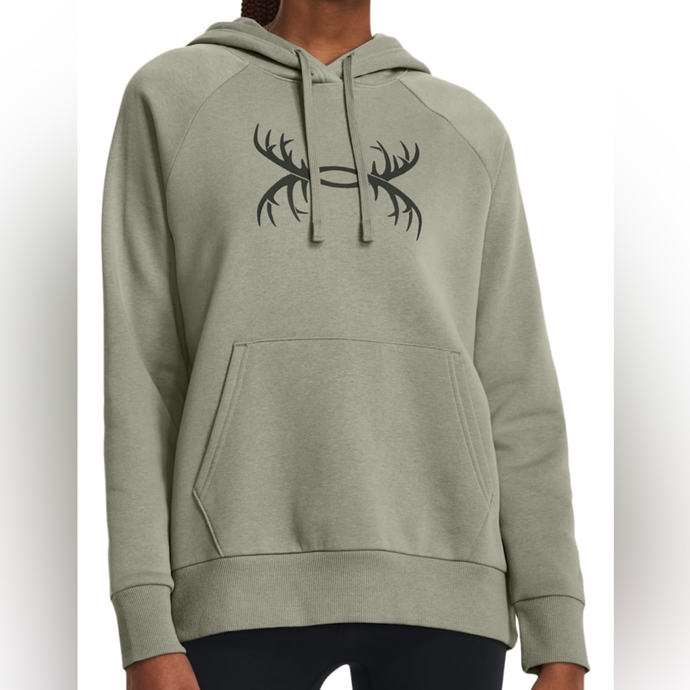 Ladies Under Armour Rival Antler Graphic Hoodie medium